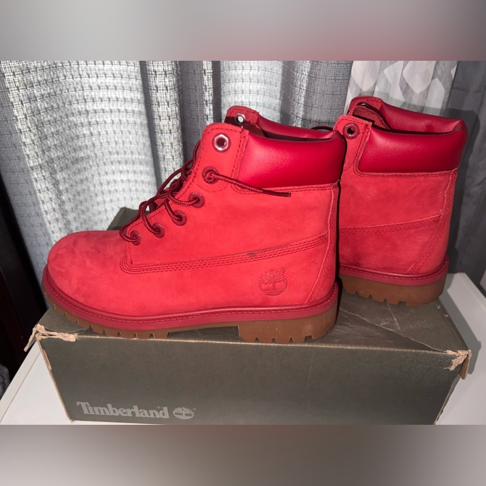 Red Timberland Boots